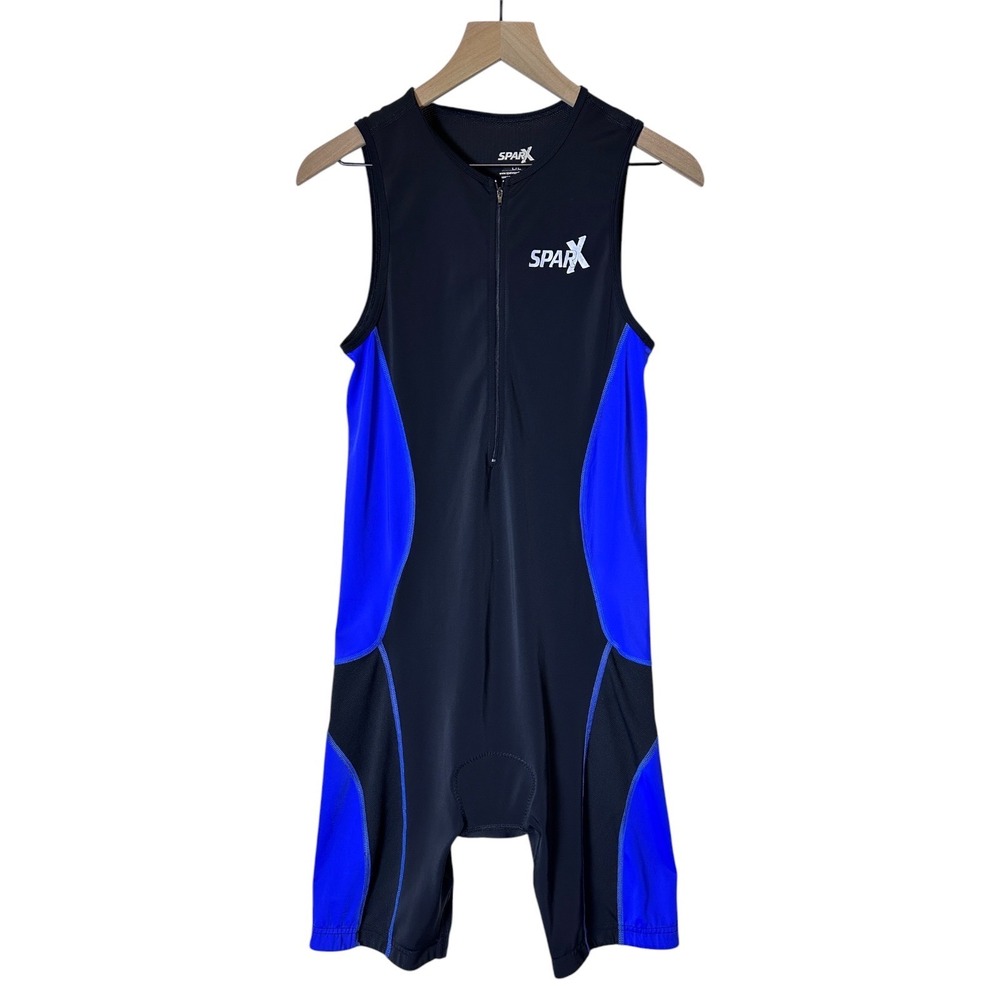 Sparx Men's Elite Triathlon Suit Trisuit SpeedSuit Skinsuit Swim-Bike-Run Suit L